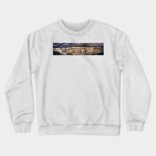 Enormous Serpent with Wandjina Figure Crewneck Sweatshirt